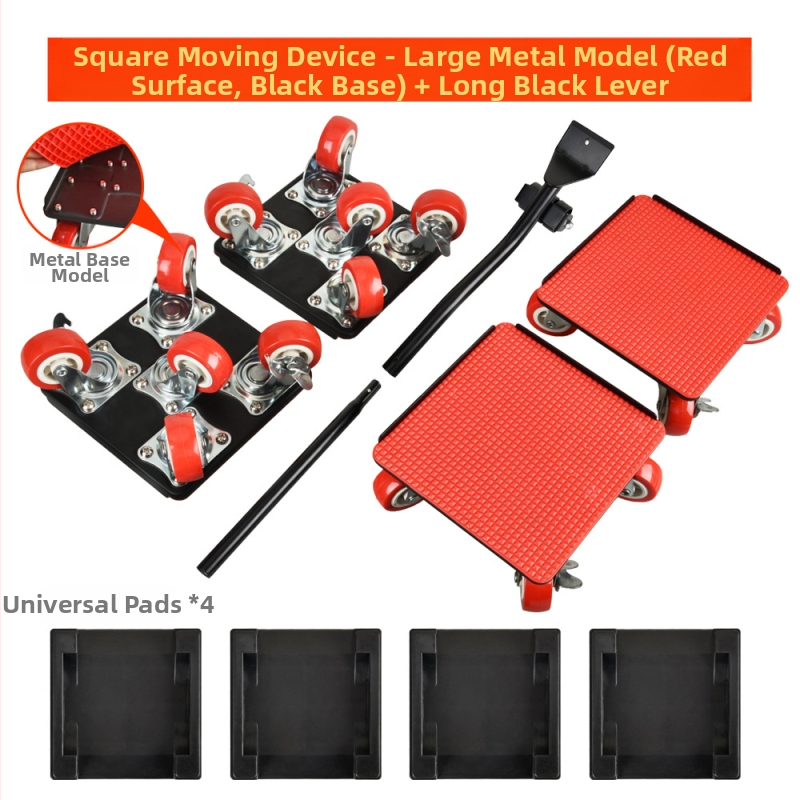 onkel.j Μετακινητής επίπλων με πανταχού ρόδες – ABS, σετ 9 τεμαχίων, εργαλεία μετακίνησης, οικιακή χρήση