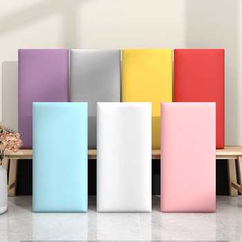 Αντισύγκρουσης αυτοκόλλητο τοίχου για προσκέφαλο κρεβατιού, αυτοκόλλητη PVC επένδυση, υπνοδωμάτιο, απλός και σύγχρονος στυλ