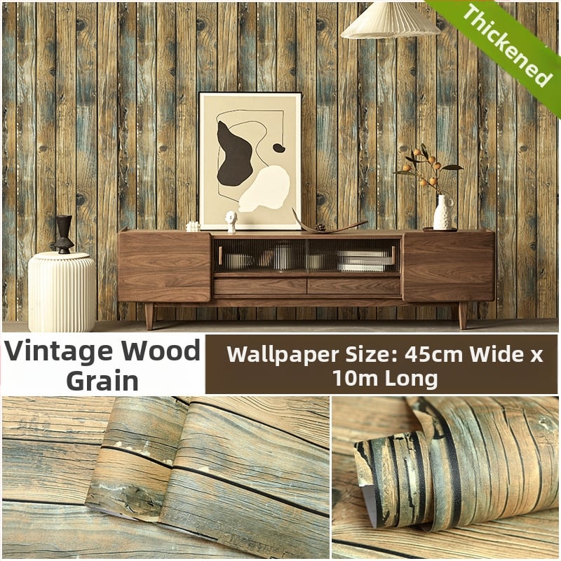 Savarankiškai lipinama 3D medžio faktūros tapetai, PVC, trijų sluoksnių konstrukcija, atsparūs vandeniui ir drėgmei, sienų dekoras