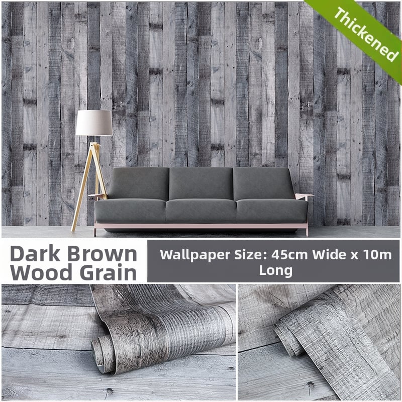 Savarankiškai lipinama 3D medžio faktūros tapetai, PVC, trijų sluoksnių konstrukcija, atsparūs vandeniui ir drėgmei, sienų dekoras