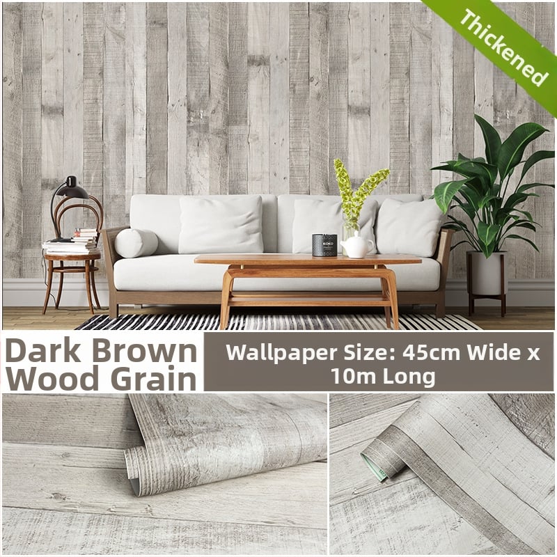 Savarankiškai lipinama 3D medžio faktūros tapetai, PVC, trijų sluoksnių konstrukcija, atsparūs vandeniui ir drėgmei, sienų dekoras