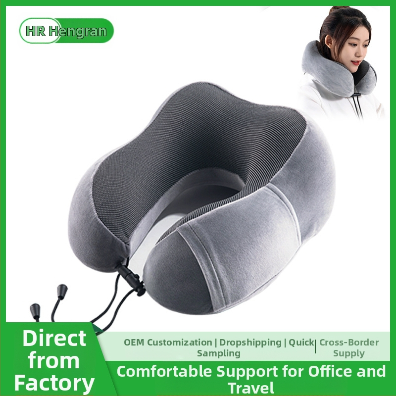 U formos kaklo pagalvė iš atminties putų, skirta biuro poilsiui ir kelionėms, kaklo slankstelių parama, lėktuvo kaklo pagalvė suaugusiems