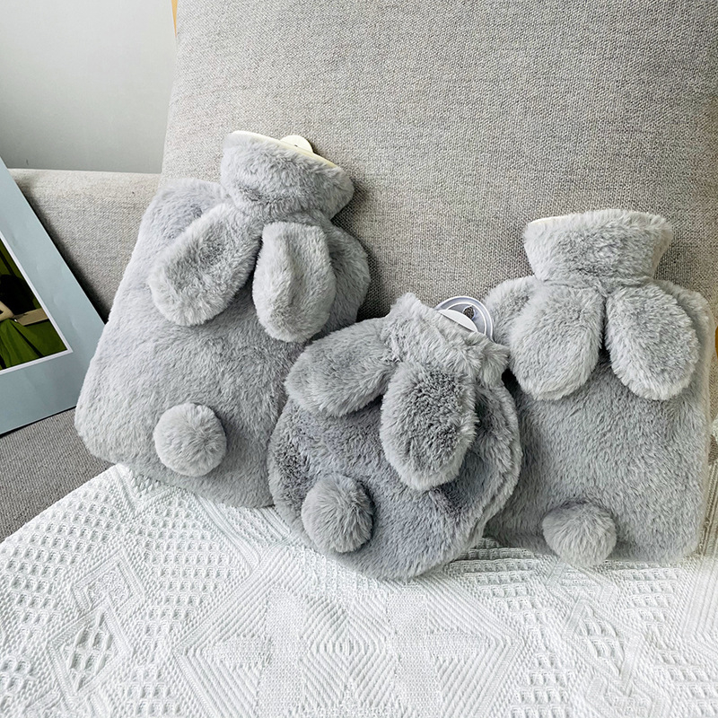 Μπουκάλι ζεστού νερού από βελούδινο ύφασμα, χαριτωμένος σχεδιασμός; PVC υψηλής πυκνότητας; θέρμανση με γέμισμα νερού; πολυλειτουργική χρήση για χέρια, πόδια, μέση, κοιλιά, κεφάλι και πλάτη; θερμό και κρύο διπλής χρήσης.