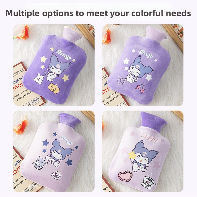 Μπουκάλι ζεστού νερού από βελούδινο ύφασμα, χαριτωμένος σχεδιασμός; PVC υψηλής πυκνότητας; θέρμανση με γέμισμα νερού; πολυλειτουργική χρήση για χέρια, πόδια, μέση, κοιλιά, κεφάλι και πλάτη; θερμό και κρύο διπλής χρήσης.