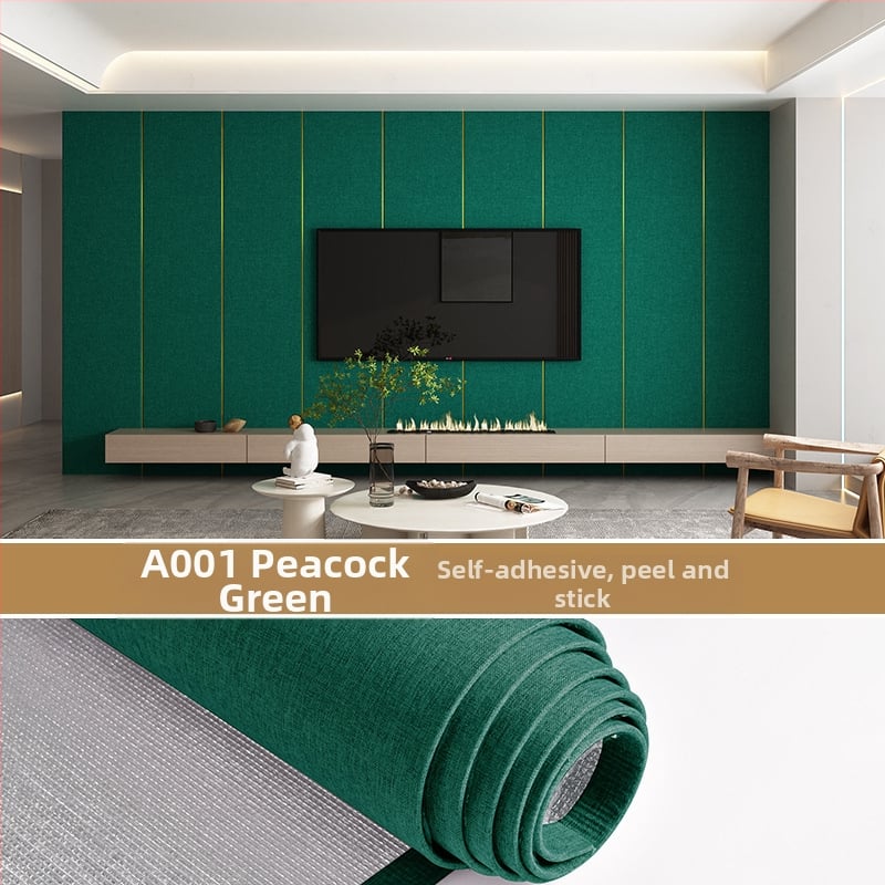 Lininis sienų audinys, daugiasluoksnė reljefinė paviršiaus, atsparus drėgmei, miegamajam ir televizoriaus fono dekorui, šiuolaikiškas minimalistinis stilius