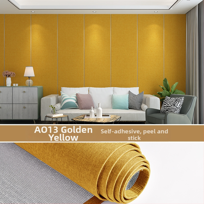 Lininis sienų audinys, daugiasluoksnė reljefinė paviršiaus, atsparus drėgmei, miegamajam ir televizoriaus fono dekorui, šiuolaikiškas minimalistinis stilius