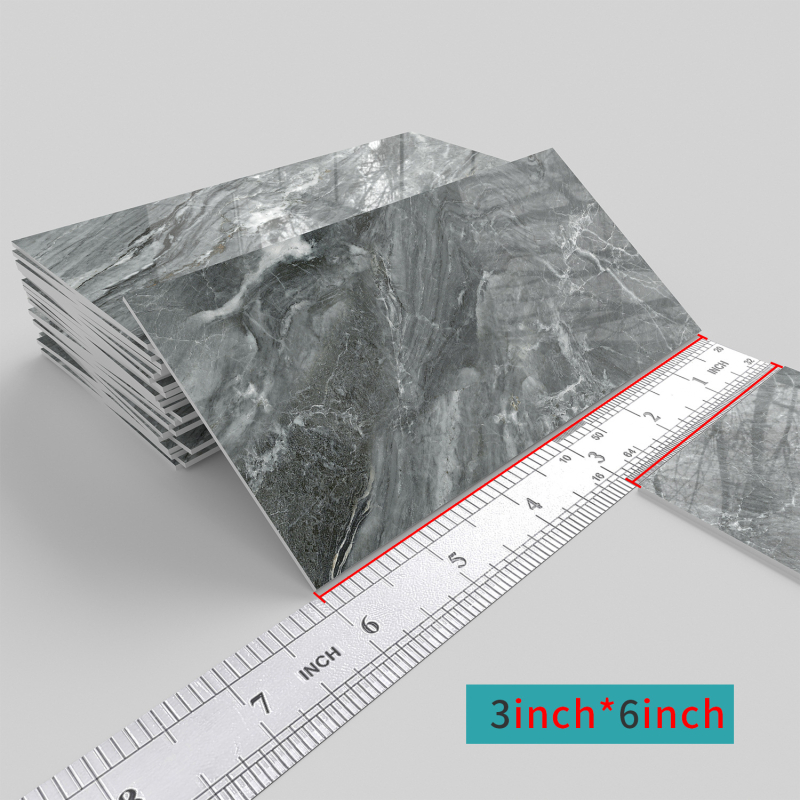 PET 3D sienos lipdukas – lipnus, atsparus vandeniui ir aliejui atsparus sienų dekorui svetainei, virtuvei ir voniai – modernus minimalistinis stilus