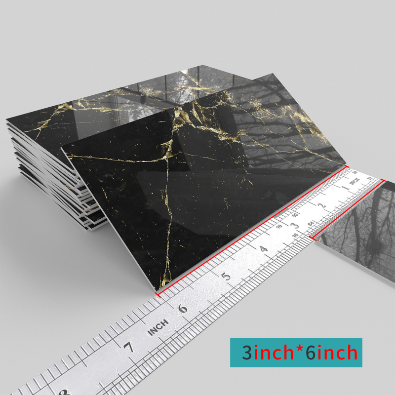 PET 3D sienos lipdukas – lipnus, atsparus vandeniui ir aliejui atsparus sienų dekorui svetainei, virtuvei ir voniai – modernus minimalistinis stilus