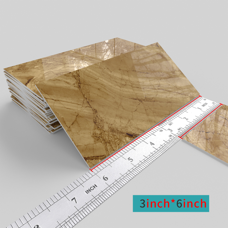 PET 3D sienos lipdukas – lipnus, atsparus vandeniui ir aliejui atsparus sienų dekorui svetainei, virtuvei ir voniai – modernus minimalistinis stilus