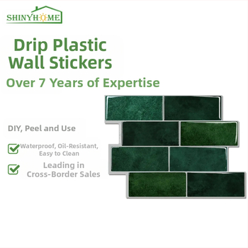 Dekoratyvinis sieninis lipdukas, PET medžiaga, kvadratinis raštas, 1 vnt, tinkama svetainei, miegamajam, studijai ir virtuvei