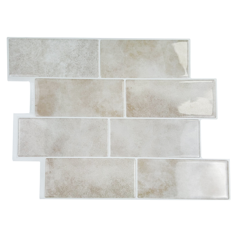 Dekoratyvinis sieninis lipdukas, PET medžiaga, kvadratinis raštas, 1 vnt, tinkama svetainei, miegamajam, studijai ir virtuvei