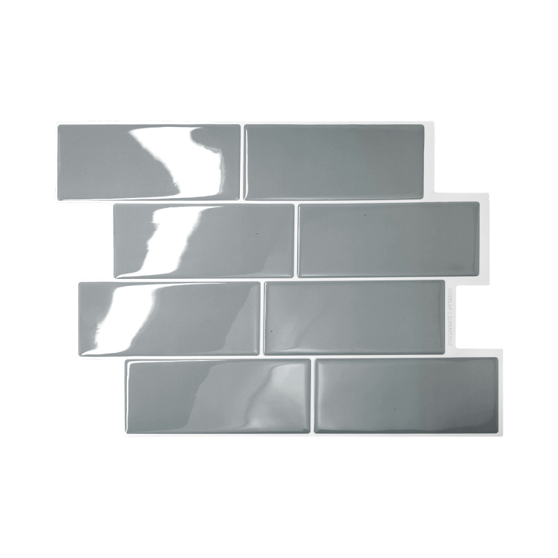 Dekoratyvinis sieninis lipdukas, PET medžiaga, kvadratinis raštas, 1 vnt, tinkama svetainei, miegamajam, studijai ir virtuvei