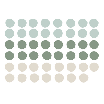 Morandi taškų sienų lipdukas mergaitei – miegamajam ir koridoriui, PVC, HOMEYAN, modernus minimalistinis dekoras