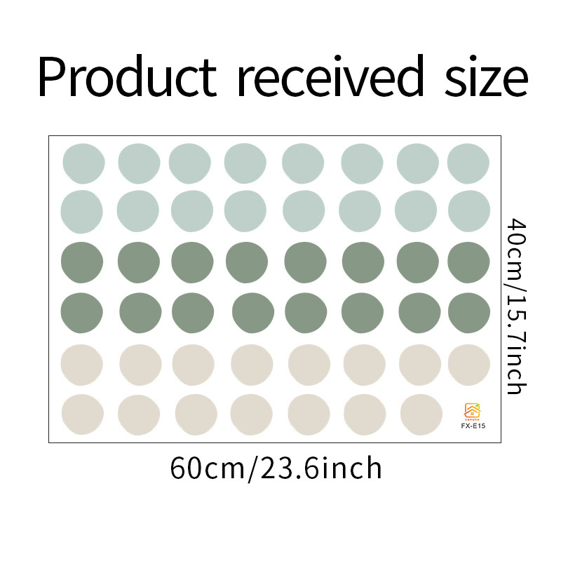 Morandi taškų sienų lipdukas mergaitei – miegamajam ir koridoriui, PVC, HOMEYAN, modernus minimalistinis dekoras