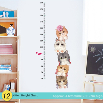 Žirafos karikatūra – aukščio matavimo sienos lipdukas – PVC, Prekės ženklas Shun Ran, Atsparus vandeniui, Modelis 19373433771