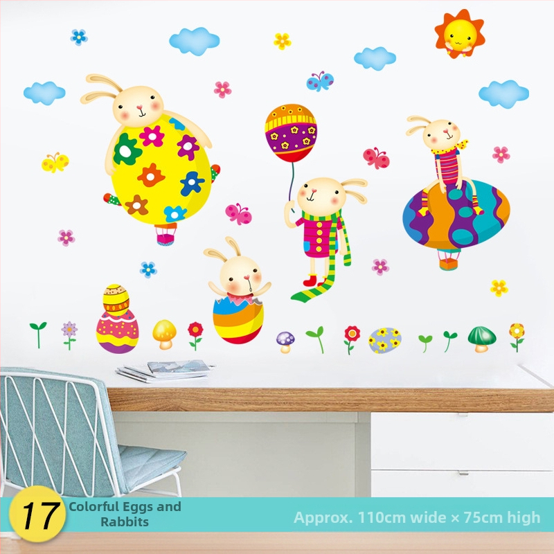 Žirafos karikatūra – aukščio matavimo sienos lipdukas – PVC, Prekės ženklas Shun Ran, Atsparus vandeniui, Modelis 19373433771