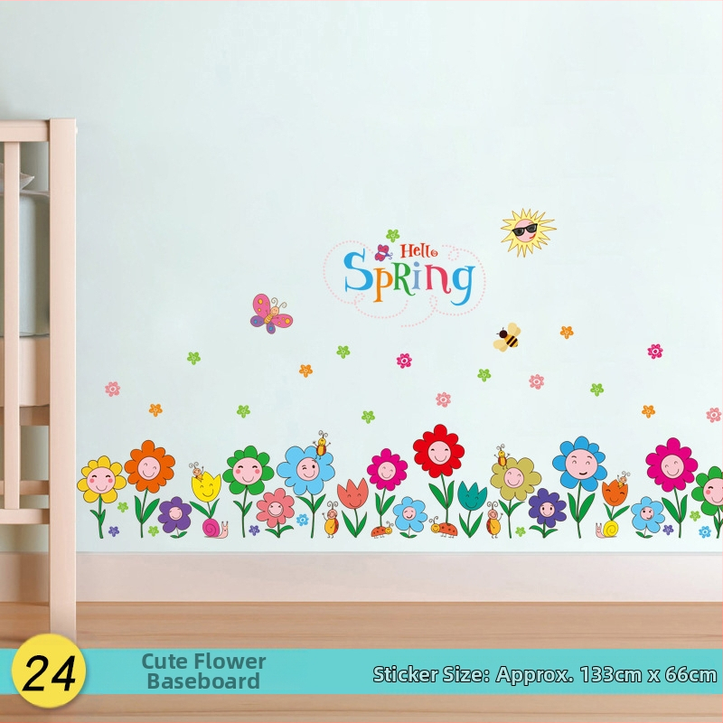 Žirafos karikatūra – aukščio matavimo sienos lipdukas – PVC, Prekės ženklas Shun Ran, Atsparus vandeniui, Modelis 19373433771