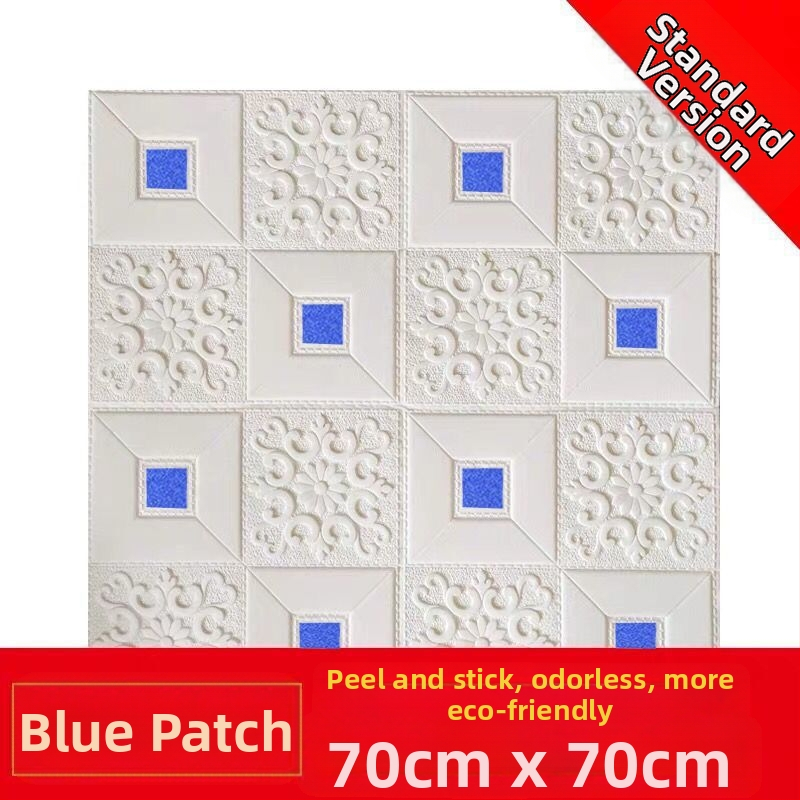 3D putų plytų sienų lipdukas, lipnus, atsparus vandeniui, pelėsiams, antistatinis ir garso izoliacija; iš XPE putų; motyvai: vieno tono, širdis, geometrija, penkiakampė žvaigždė, augalai; tinka svetainei, miegamajam ir biurui.