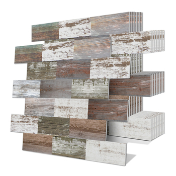 Sienos lipdukas – XPE putų, atsparus vandeniui lipnus 3D siuvimo rašto dekoras virtuvei ir voniai, modelis 22117422025, 1 vnt.