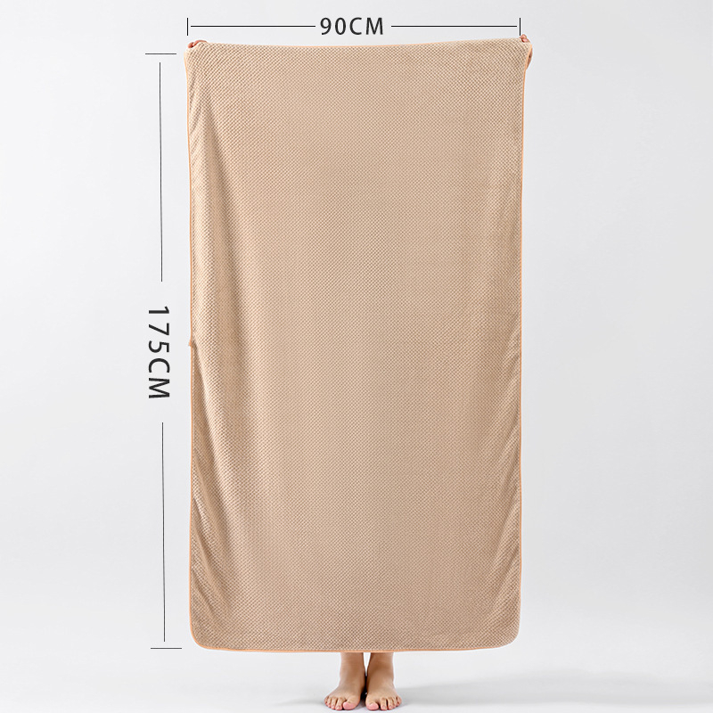 Kupaći ručnik od koralnog fleeca s ananasom, poliester, 150D, 200–300 g, visina dlačica: visoka/niska, za kupanje/plažu