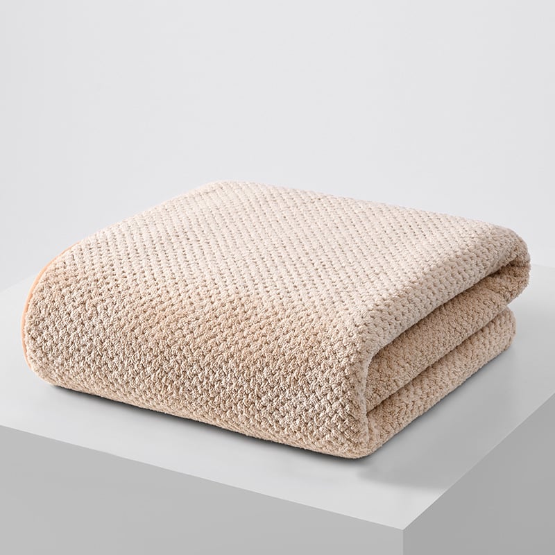 Kupaći ručnik od koralnog fleeca s ananasom, poliester, 150D, 200–300 g, visina dlačica: visoka/niska, za kupanje/plažu