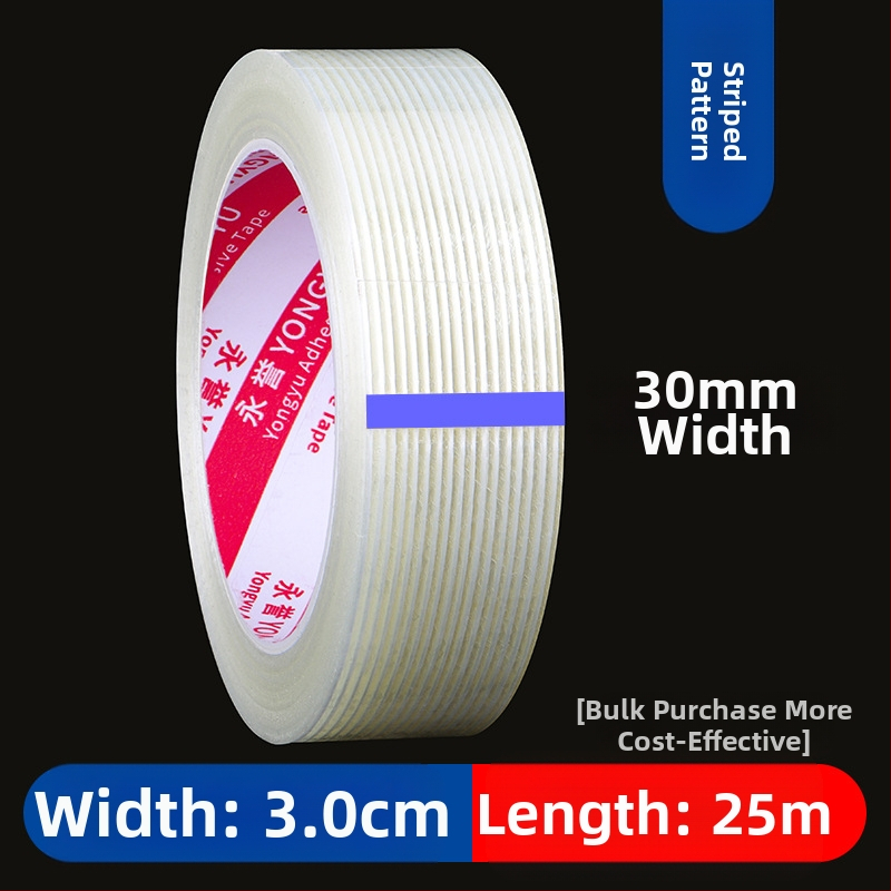 Ταινία ινών με ρίγες SX – Ακρυλική κόλλα σε υπόστρωμα ινών, πάχος 0,15 mm, πρόσφυση 550 N/m, για βιομηχανική στερέωση και δέσιμο βαρέων αντικειμένων