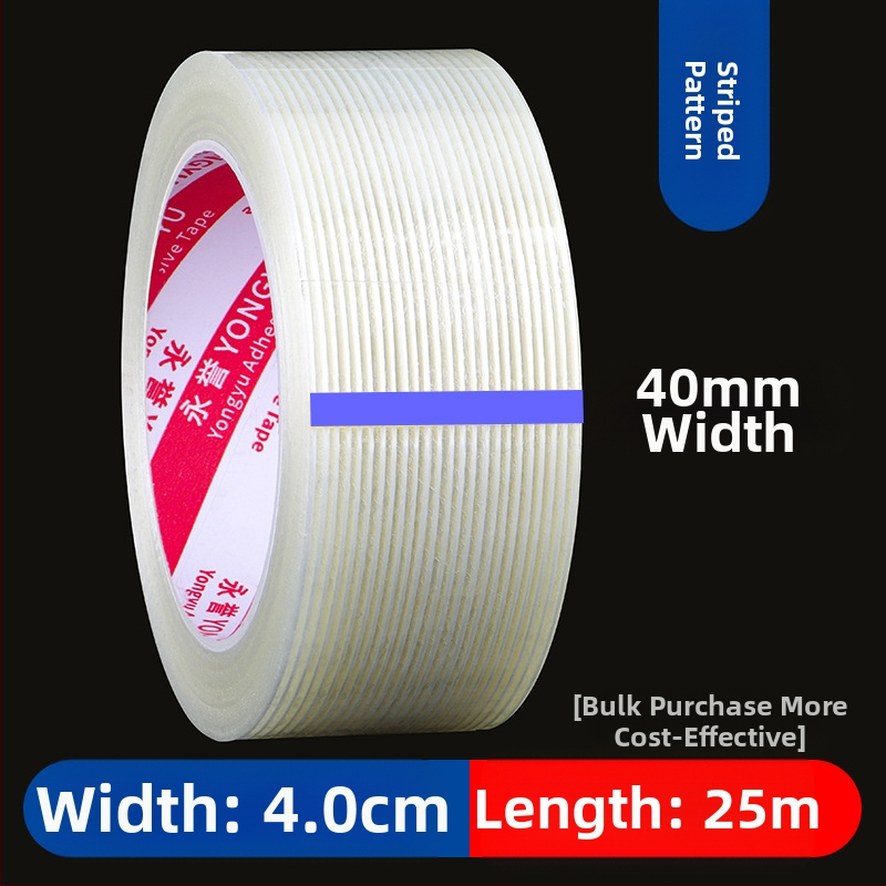 Ταινία ινών με ρίγες SX – Ακρυλική κόλλα σε υπόστρωμα ινών, πάχος 0,15 mm, πρόσφυση 550 N/m, για βιομηχανική στερέωση και δέσιμο βαρέων αντικειμένων