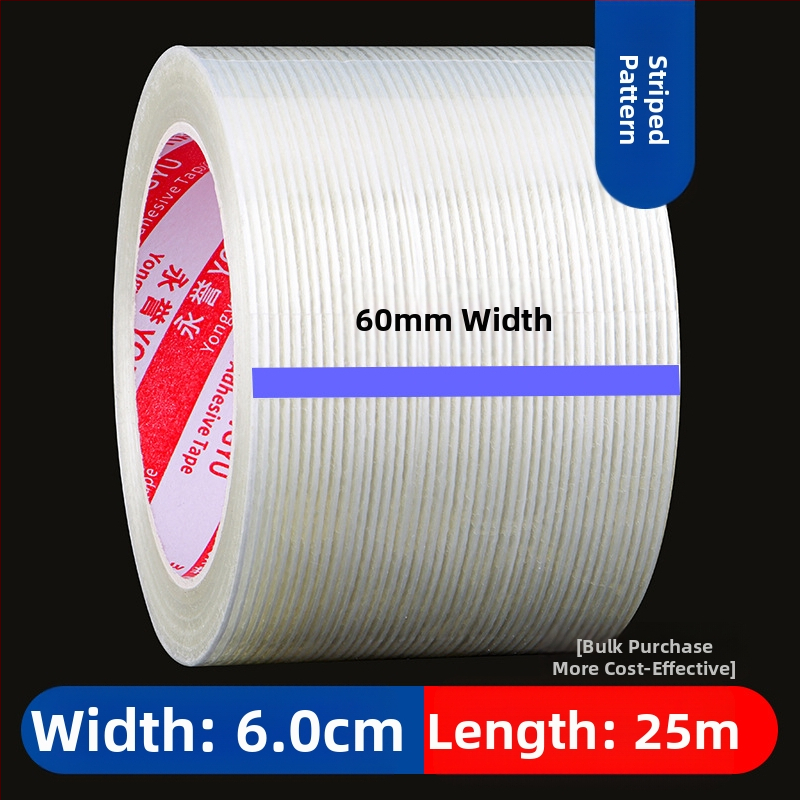 Ταινία ινών με ρίγες SX – Ακρυλική κόλλα σε υπόστρωμα ινών, πάχος 0,15 mm, πρόσφυση 550 N/m, για βιομηχανική στερέωση και δέσιμο βαρέων αντικειμένων