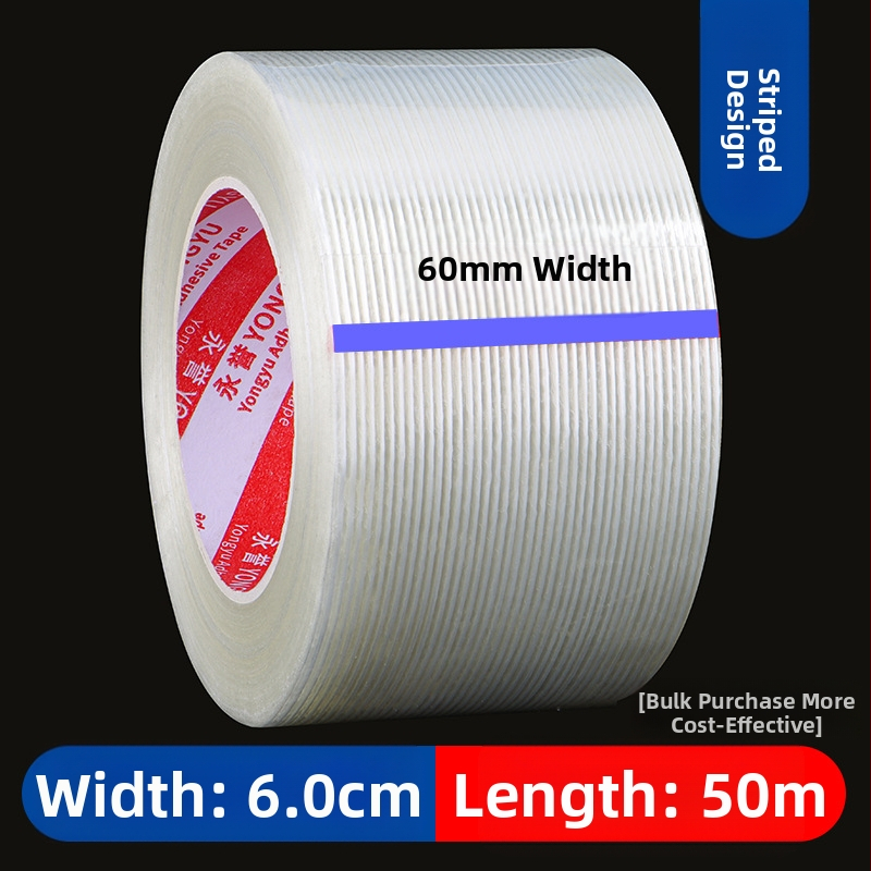 Ταινία ινών με ρίγες SX – Ακρυλική κόλλα σε υπόστρωμα ινών, πάχος 0,15 mm, πρόσφυση 550 N/m, για βιομηχανική στερέωση και δέσιμο βαρέων αντικειμένων