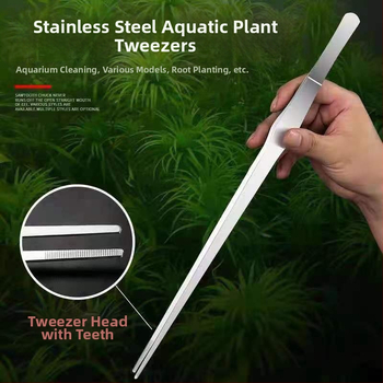 Nerūsējošā tērauda pincetes ūdens augiem, taisns gals, izturīgas pret koroziju, pielāgojamas