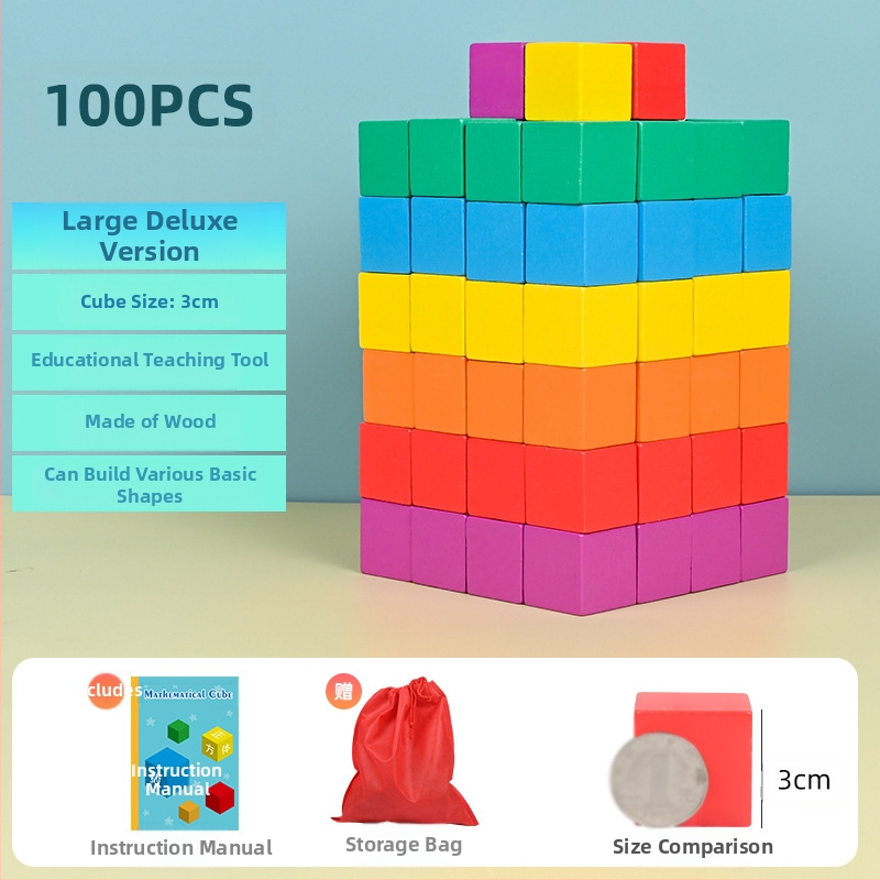 Ξύλινα εκπαιδευτικά οικοδομικά τουβλάκια μαθηματικών: ξύλο, ηλικίες 7–14 ετών, 0–38 τεμάχια, βαφή με βάση το νερό, πλάκα πυκνότητας