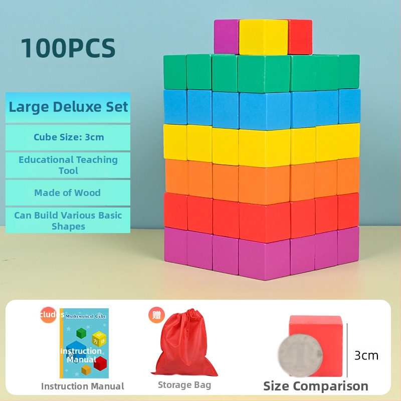 Ξύλινα εκπαιδευτικά οικοδομικά τουβλάκια μαθηματικών: ξύλο, ηλικίες 7–14 ετών, 0–38 τεμάχια, βαφή με βάση το νερό, πλάκα πυκνότητας