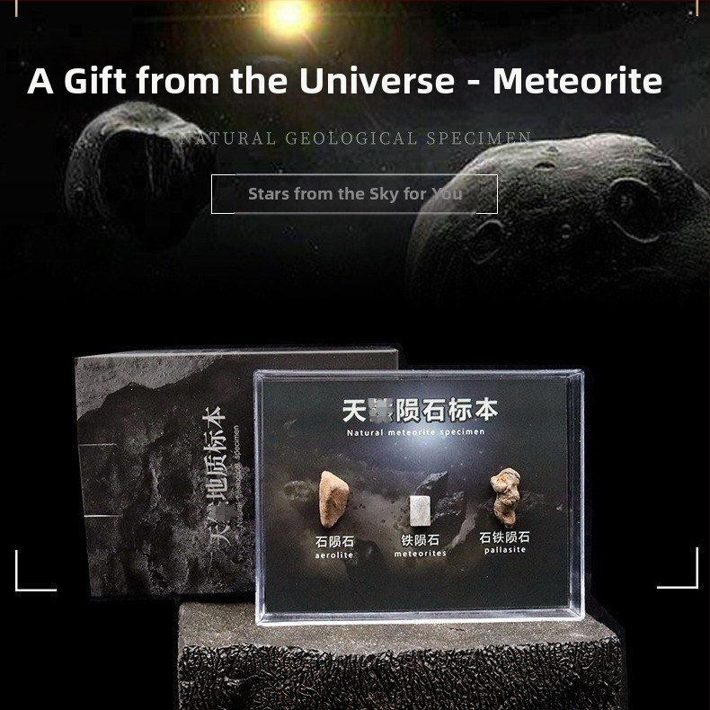 Campo висулка от оливен метеорит, железен метеорит, геометрична форма, образец за подарък