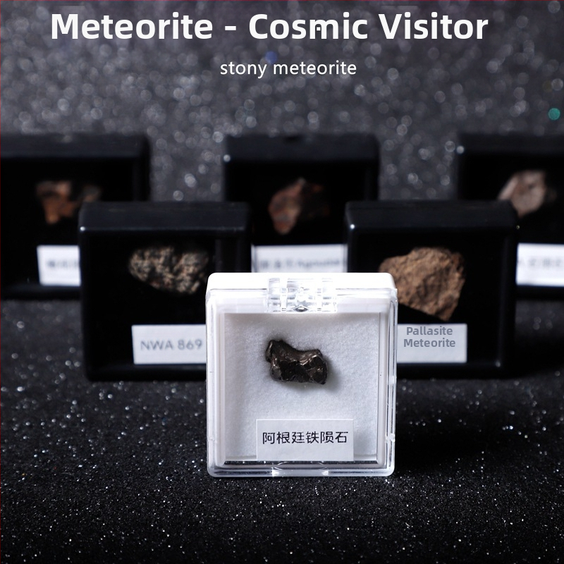 Campo висулка от оливен метеорит, железен метеорит, геометрична форма, образец за подарък