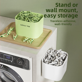 Džiovinimo klipsas kojinėms, stiprus įspaudimas, modelis 4108/5053, plastikas, dėžutėje 36 vnt.