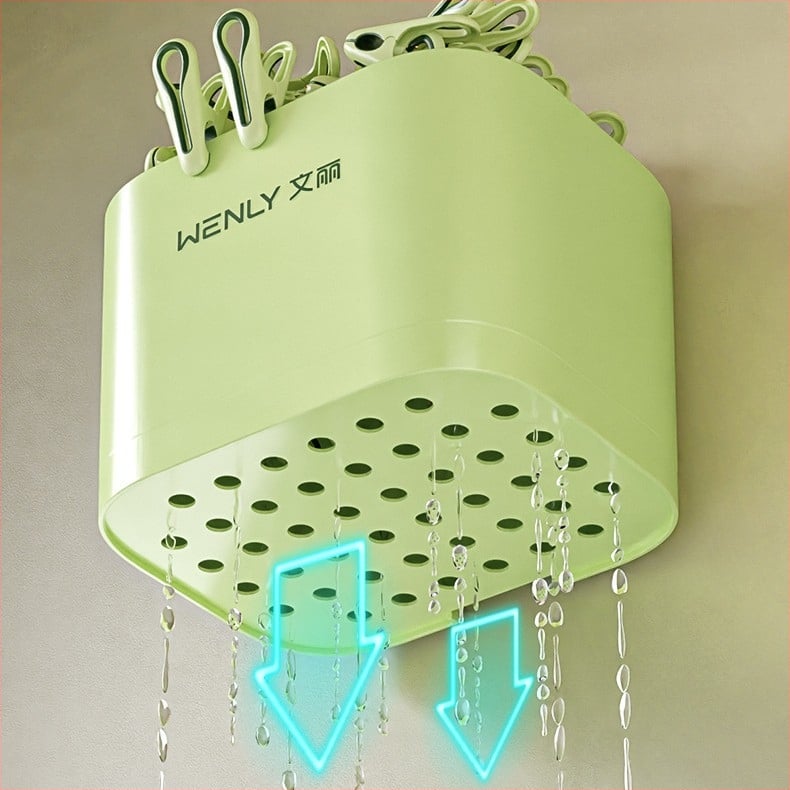 Džiovinimo klipsas kojinėms, stiprus įspaudimas, modelis 4108/5053, plastikas, dėžutėje 36 vnt.