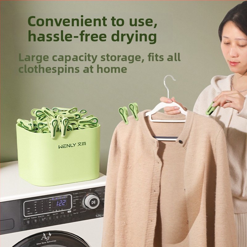 Клип за сушене за чорапи, силно захващане, модел 4108/5053, пластмасов, кутия с 36 броя