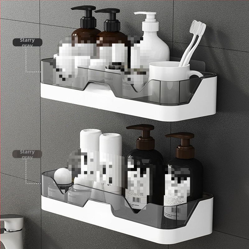 Sieninis vonios kambario laikiklis, be gręžimo, plastikinis, 1 lygis, Skandinaviškas stilius