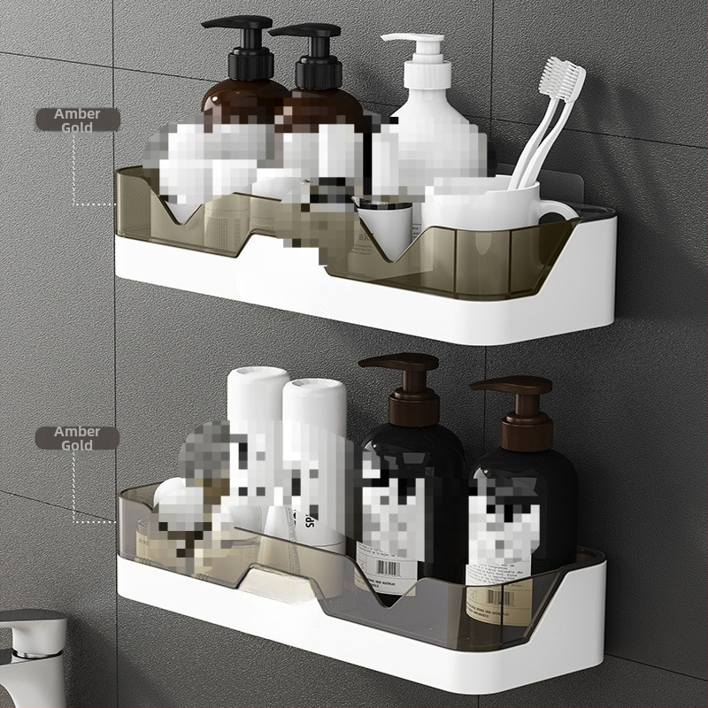 Sieninis vonios kambario laikiklis, be gręžimo, plastikinis, 1 lygis, Skandinaviškas stilius