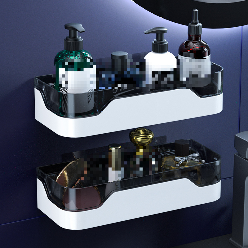 Sieninis vonios kambario laikiklis, be gręžimo, plastikinis, 1 lygis, Skandinaviškas stilius