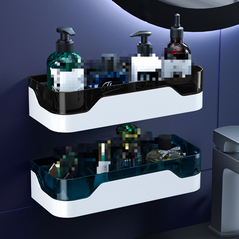 Sieninis vonios kambario laikiklis, be gręžimo, plastikinis, 1 lygis, Skandinaviškas stilius