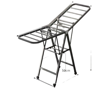 Pakabinama drabužių džiovyklė, fiksuota, apvali su klipu tipu, iš anglinio plieno