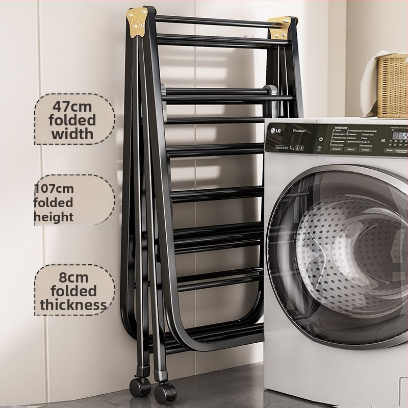 Visiaca sušička na oblečenie, pevná, kruhová s klipom, z uhlíkovej ocele