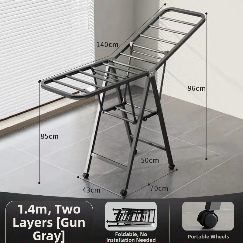 Pakabinama drabužių džiovyklė, fiksuota, apvali su klipu tipu, iš anglinio plieno