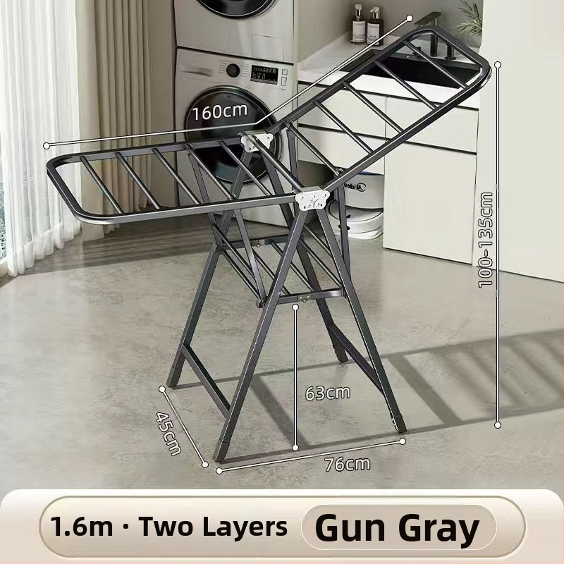 Pakabinama drabužių džiovyklė, fiksuota, apvali su klipu tipu, iš anglinio plieno