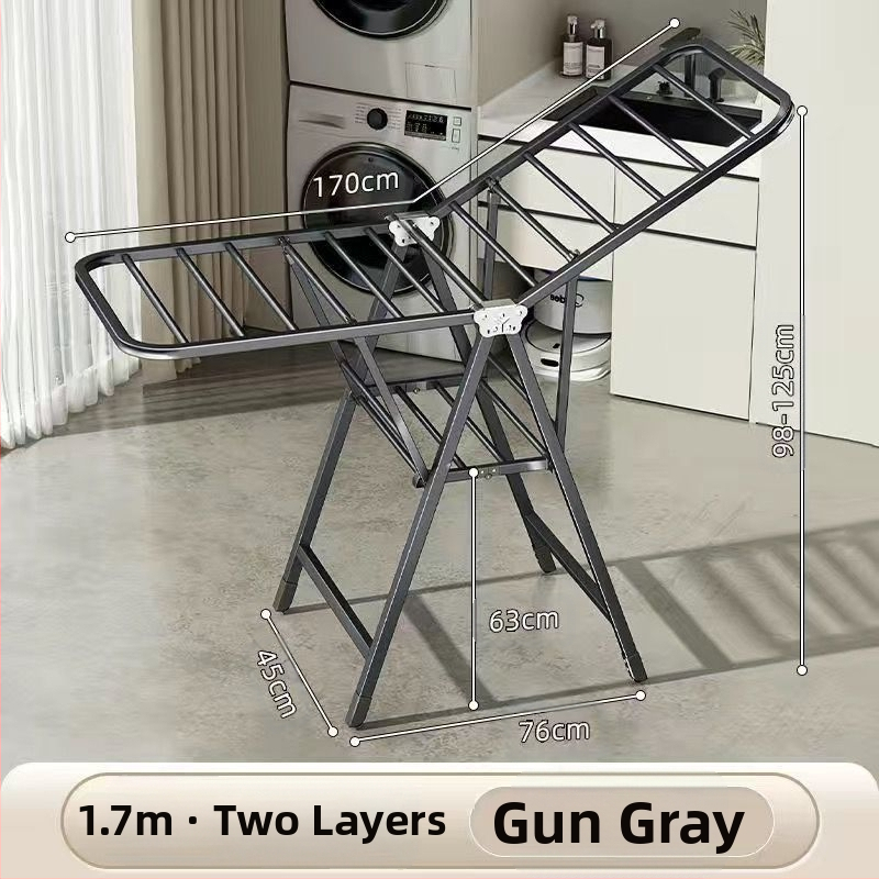 Pakabinama drabužių džiovyklė, fiksuota, apvali su klipu tipu, iš anglinio plieno