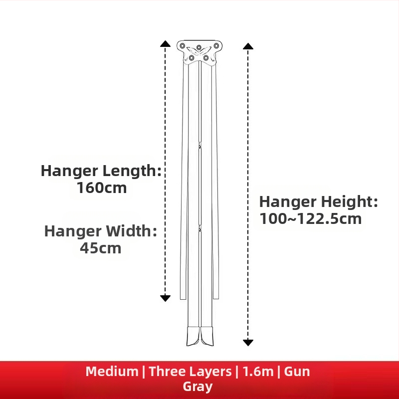 Pakabinama drabužių džiovyklė, fiksuota, apvali su klipu tipu, iš anglinio plieno