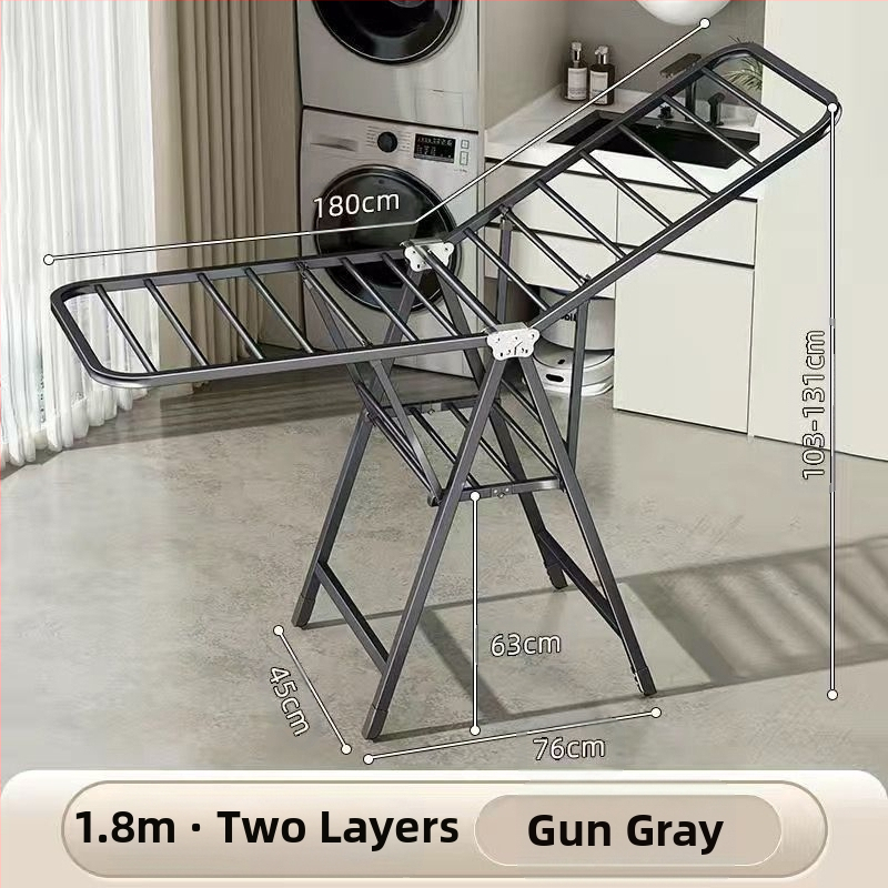 Pakabinama drabužių džiovyklė, fiksuota, apvali su klipu tipu, iš anglinio plieno