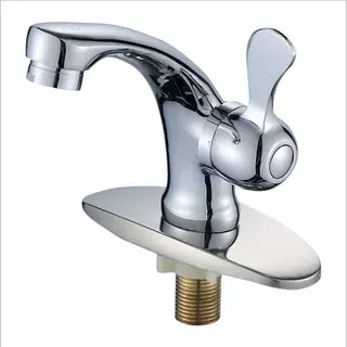 Praustuvas čiaupas šaltam vandeniui, korpusas iš cinko lydinio; keramikos vožtuvo šerdis; montavimas: vienos skylės; atidarymas: raktas; darbinė temperatūra 0–90°C