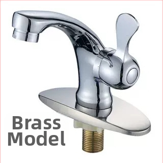 Praustuvas čiaupas šaltam vandeniui, korpusas iš cinko lydinio; keramikos vožtuvo šerdis; montavimas: vienos skylės; atidarymas: raktas; darbinė temperatūra 0–90°C